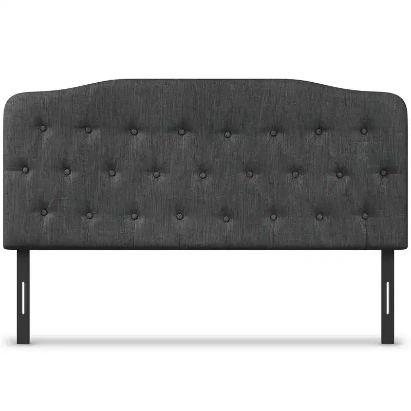 Costway Tête de lit Queen rembourrée avec boutons touffetés et tissu imitation lin