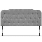 Costway Tête de lit Queen rembourrée avec boutons touffetés et tissu imitation lin