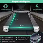 Costway Tapis de Course Électrique Pliable Compact avec Application et Haut-Parleur