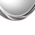 Miroir mural décoratif rond Uttermost, moderne, biseauté, avec cadre en feuille d'argent métallique, 91 cm de large, pour salle de bain, salon, bureau