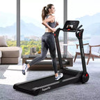 Costway Tapis de course électrique pliable 2,25 CV Contrôle via application Bluetooth