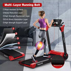 Costway Tapis de course électrique pliable 2,25 CV Contrôle via application Bluetooth
