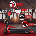 Costway Tapis de course électrique pliable 2,25 CV Contrôle via application Bluetooth