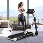 Costway Tapis de course électrique pliable 2,25 CV Contrôle via application Bluetooth