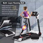 Costway Tapis de course électrique pliable 2,25 CV Contrôle via application Bluetooth