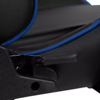 Chaise de jeu inclinable en similicuir BlackArc – Accoudoirs pivotants réglables en hauteur, repose-pieds escamotable, oreillers de tête et lombaires