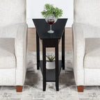 Convenience Concepts American Heritage Wedge End Table with Shelf