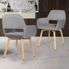Costway Lot de 2 Fauteuils d'Appoint Modernes en Velours Fauteuils de Loisirs Club Invité Jaune/Bleu/Gris
