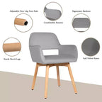 Costway Lot de 2 Fauteuils d'Appoint Modernes en Velours Fauteuils de Loisirs Club Invité Jaune/Bleu/Gris