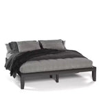 Cadre de lit King Size 14'' Costway avec support à lattes en bois pour matelas EspressoNaturel