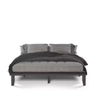 Cadre de lit King Size 14'' Costway avec support à lattes en bois pour matelas EspressoNaturel