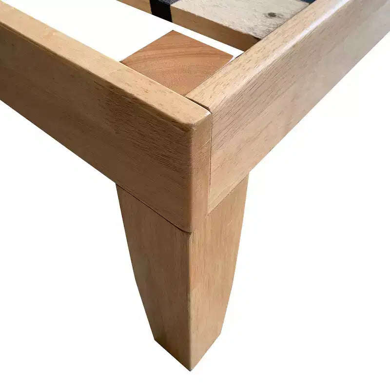 Cadre de lit King Size 14'' Costway avec support à lattes en bois pour matelas EspressoNaturel