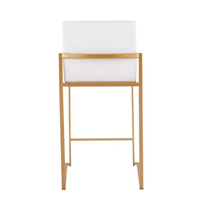 Lot de 2 tabourets de bar hauts Fuji Steel/Velvet - LumiSource
