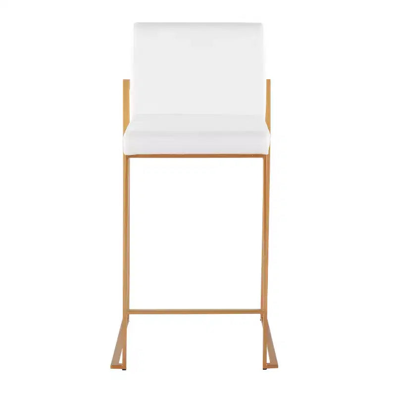 Lot de 2 tabourets de bar hauts Fuji Steel/Velvet - LumiSource