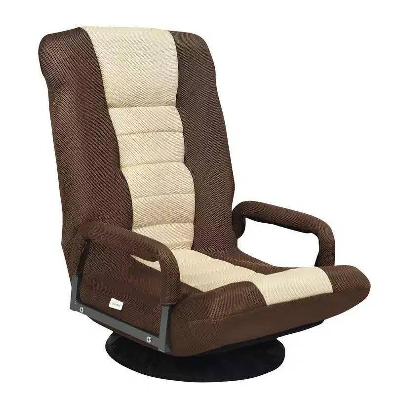 Costway 360-Degree Swivel Gaming Floor Chair with Foldable Adjustable Backrest