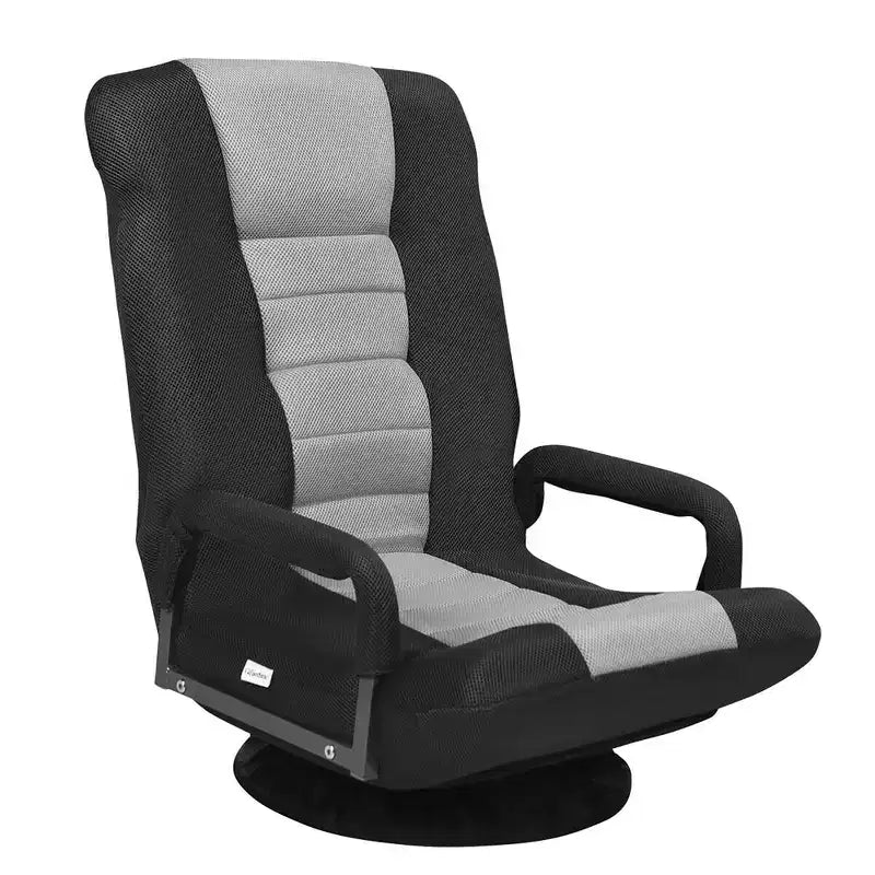 Costway 360-Degree Swivel Gaming Floor Chair with Foldable Adjustable Backrest