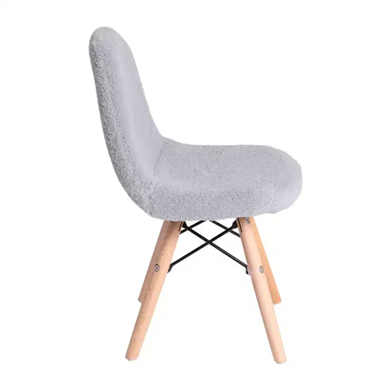 Merrick Lane Lot de 2 fauteuils d'appoint en fausse peau de mouton Lyon pour enfants, fauteuil d'appoint moderne pour chambre, entrée et salon