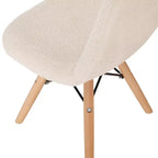 Merrick Lane Lot de 2 fauteuils d'appoint en fausse peau de mouton Lyon pour enfants, fauteuil d'appoint moderne pour chambre, entrée et salon