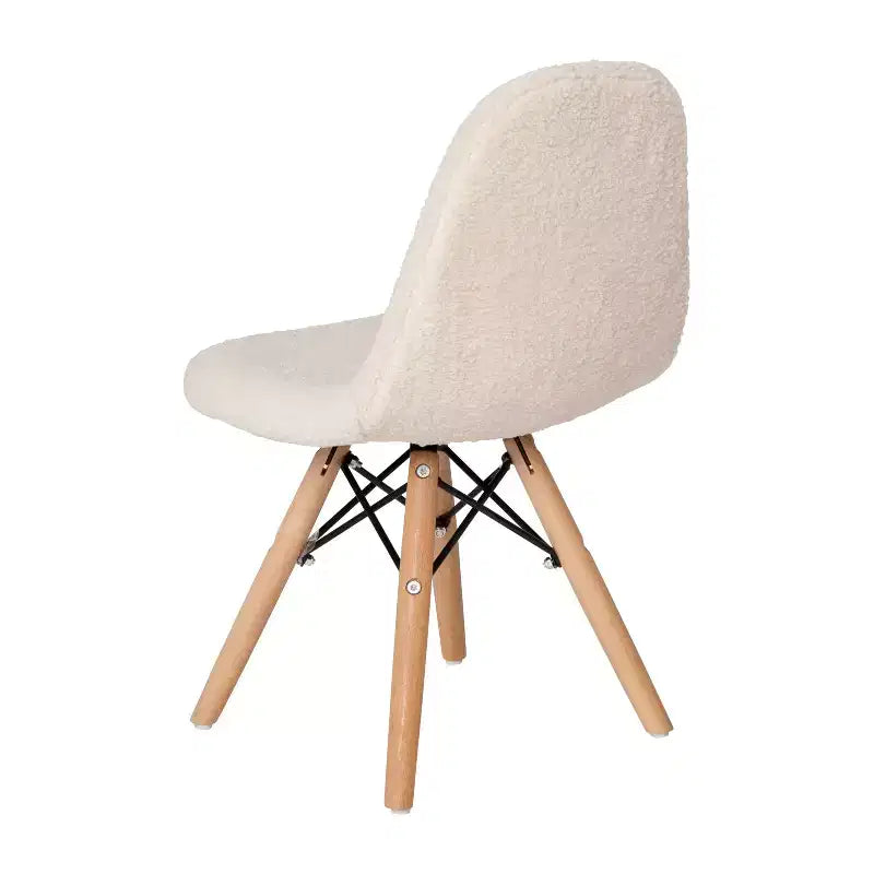 Merrick Lane Lot de 2 fauteuils d'appoint en fausse peau de mouton Lyon pour enfants, fauteuil d'appoint moderne pour chambre, entrée et salon