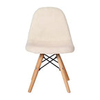 Merrick Lane Lot de 2 fauteuils d'appoint en fausse peau de mouton Lyon pour enfants, fauteuil d'appoint moderne pour chambre, entrée et salon