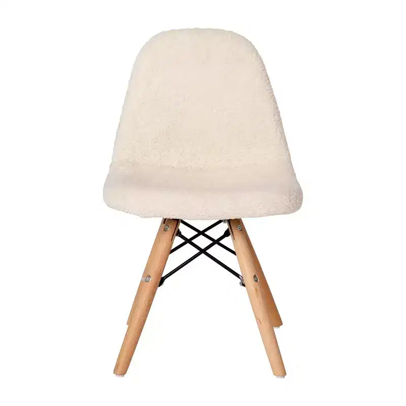 Merrick Lane Lot de 2 fauteuils d'appoint en fausse peau de mouton Lyon pour enfants, fauteuil d'appoint moderne pour chambre, entrée et salon
