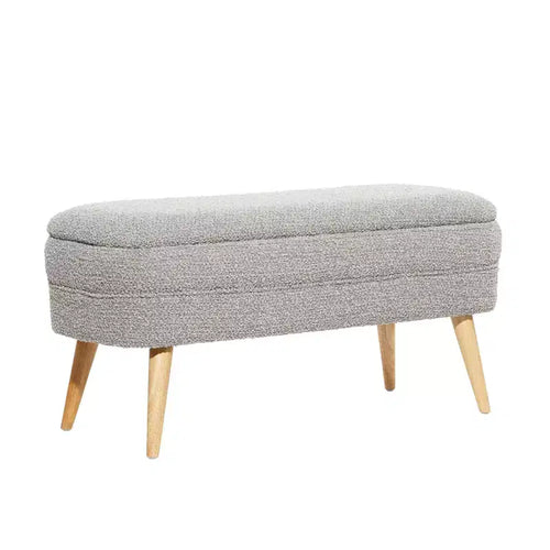 Banc de rangement contemporain en bois 19 x 40 - Olivia & May