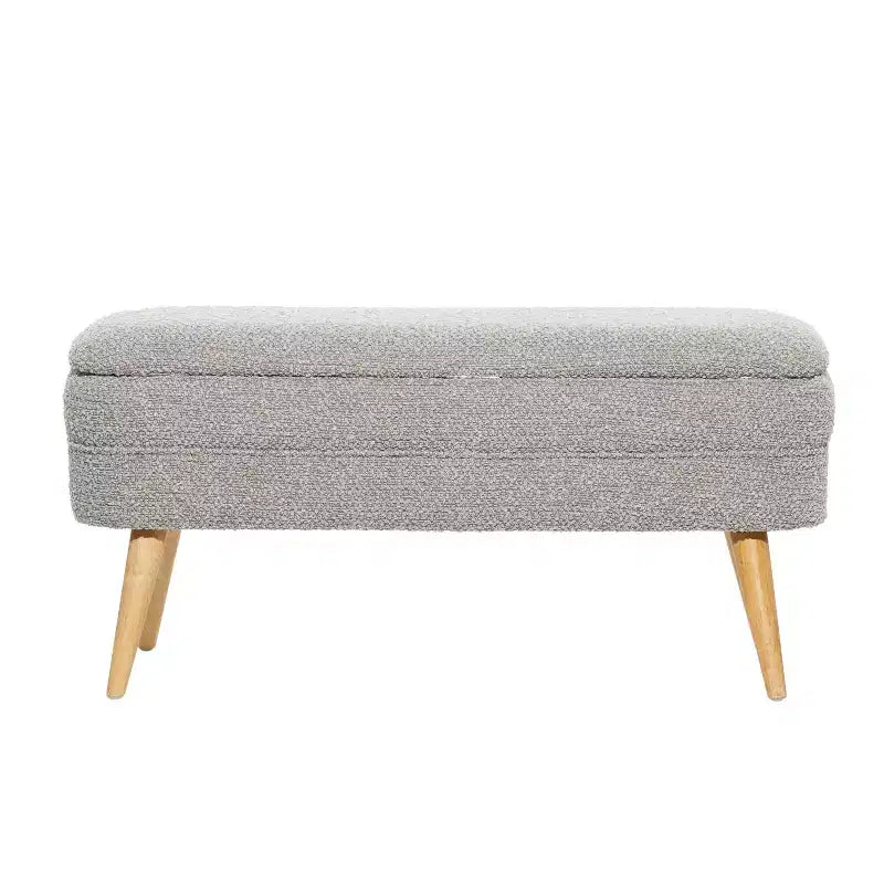 Banc de rangement contemporain en bois 19 x 40 - Olivia & May