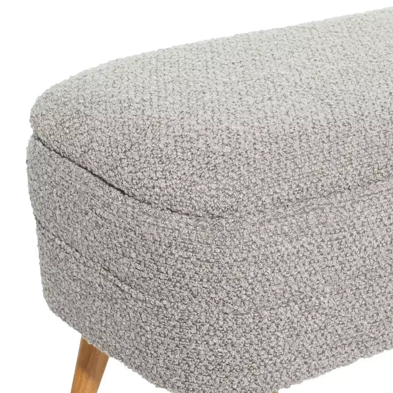 Banc de rangement contemporain en bois 19 x 40 - Olivia & May