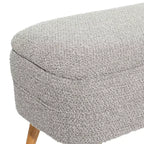 Banc de rangement contemporain en bois 19 x 40 - Olivia & May