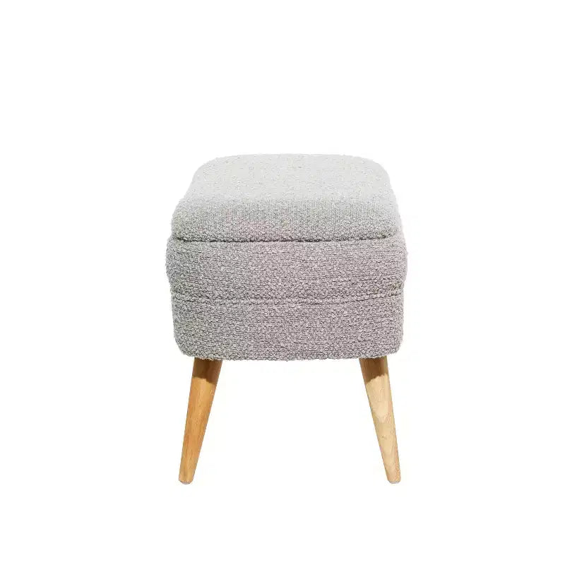 Banc de rangement contemporain en bois 19 x 40 - Olivia & May