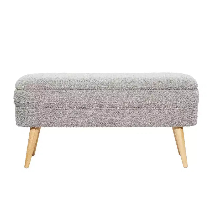 Banc de rangement contemporain en bois 19 x 40 - Olivia & May