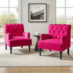 Lot de 2 fauteuils Bonifacio avec garniture cloutée | Karat Home