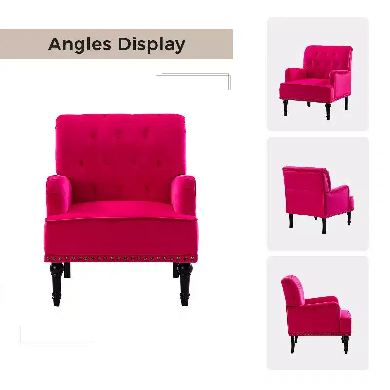 Lot de 2 fauteuils Bonifacio avec garniture cloutée | Karat Home
