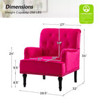 Lot de 2 fauteuils Bonifacio avec garniture cloutée | Karat Home