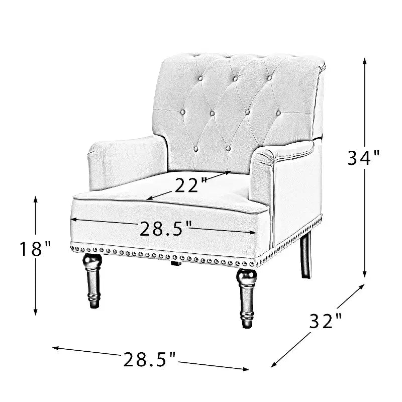Lot de 2 fauteuils Bonifacio avec garniture cloutée | Karat Home