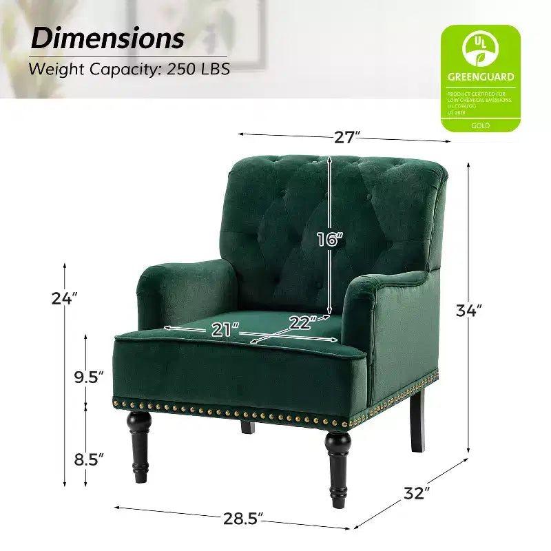Lot de 2 fauteuils Bonifacio avec garniture cloutée | Karat Home