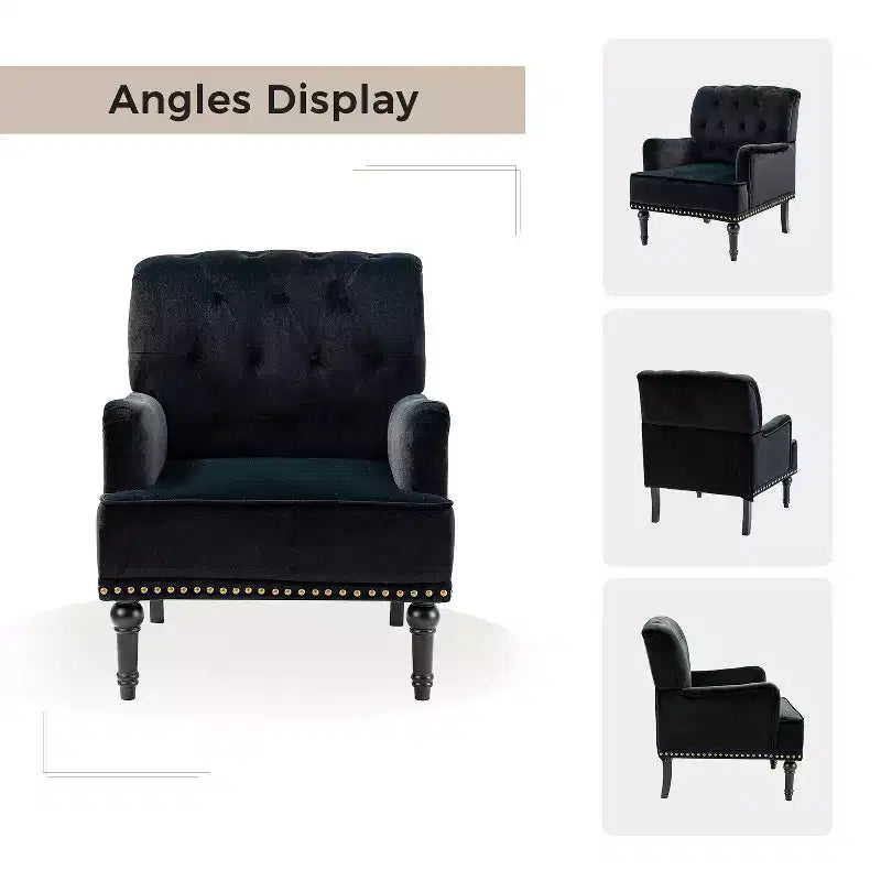 Lot de 2 fauteuils Bonifacio avec garniture cloutée | Karat Home
