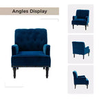 Lot de 2 fauteuils Bonifacio avec garniture cloutée | Karat Home