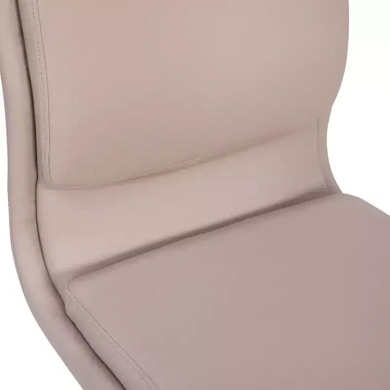 Chaise de bureau pivotante sans accoudoirs Madigan de Flash Furniture, dossier mi-hauteur, rembourrée avec base métallique réglable
