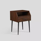 Modern 1 Drawer Angled Side Table - Saracina Home