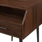 Table d'appoint inclinée moderne à 1 tiroir - Saracina Home