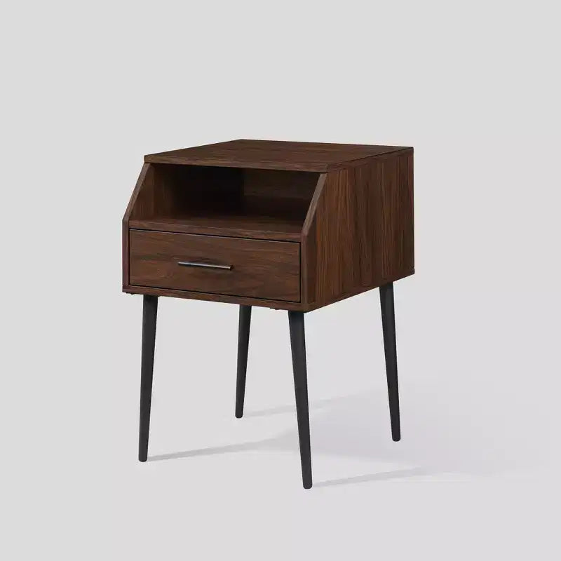 Table d'appoint inclinée moderne à 1 tiroir - Saracina Home