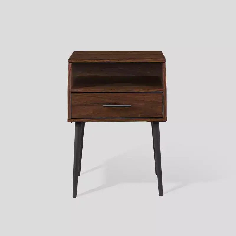 Table d'appoint inclinée moderne à 1 tiroir - Saracina Home