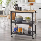 Chariot de rangement à roulettes 2 niveaux Mylah Kitchen - Buylateral
