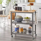 Chariot de rangement à roulettes 2 niveaux Mylah Kitchen - Buylateral