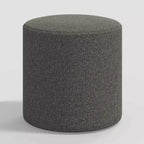 Pouf rond Thalia en lin texturé - Threshold