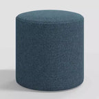 Pouf rond Thalia en lin texturé - Threshold