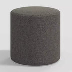 Pouf rond Thalia en lin texturé - Threshold
