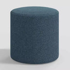 Pouf rond Thalia en lin texturé - Threshold