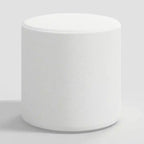 Pouf rond Thalia en lin texturé - Threshold
